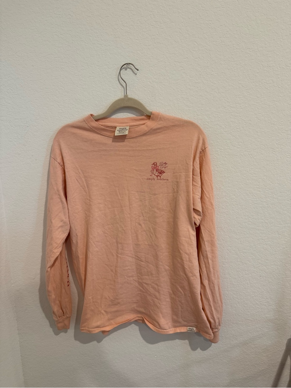 Simply Southern silly goose Pink Graphic Tee